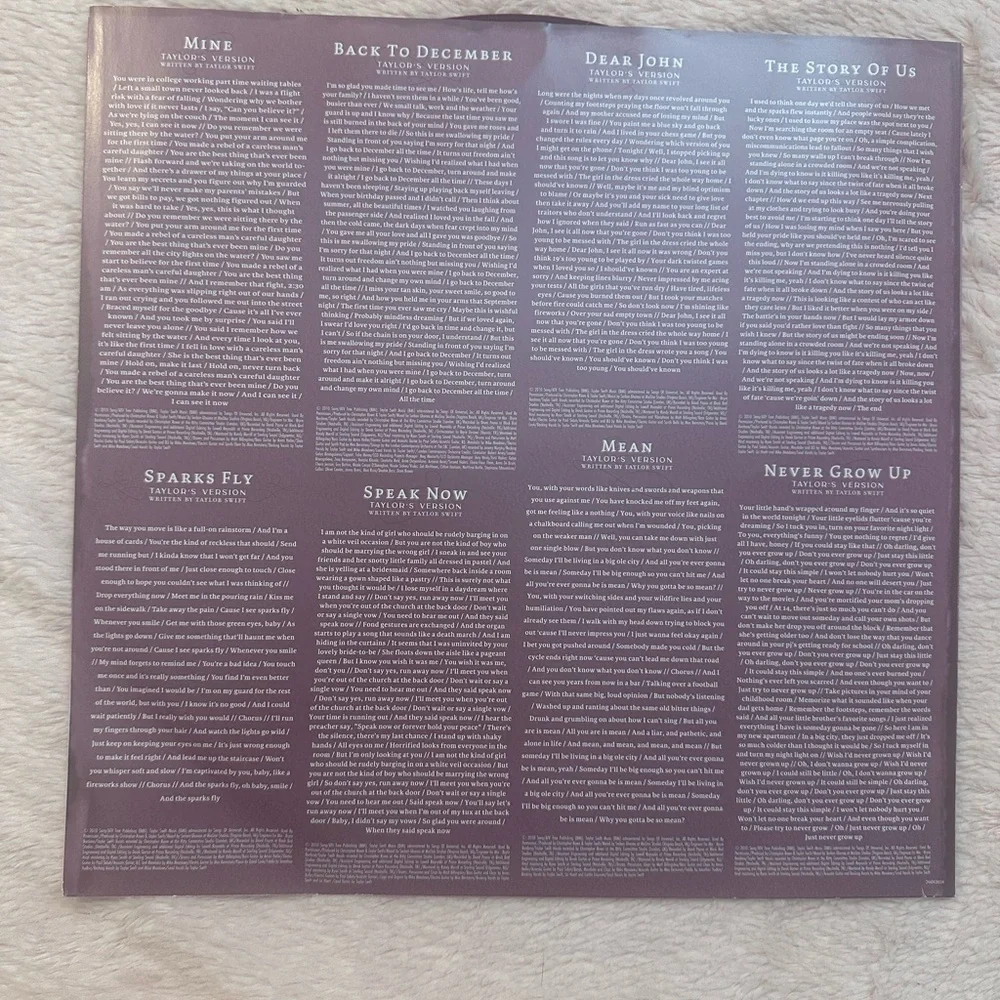 taylor swift speak now record